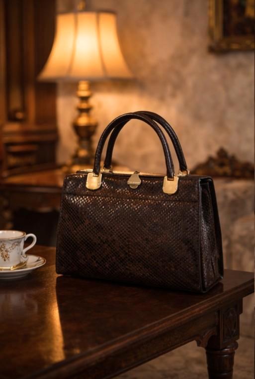 sac marron, vintage Sac en cuir véritable de serpent python, Bijoux, Sacs & Beauté, Sacs | Sacs Femme, Utilisé, Sac à main, Brun