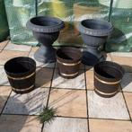 Set 5 plantenpotten, Prijs voor alles, Ophalen of Verzenden, Kunststof, Binnen