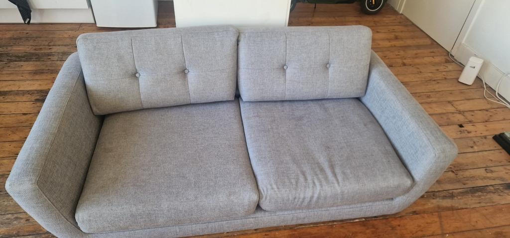 Siège bas 2 places + pouf assorti (gris clair), Enlèvement