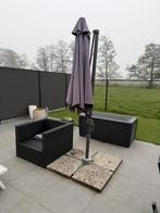 Parasol incl voet en stenen Gratis, Ophalen, 2 tot 3 meter, Zweefparasol, Verstelbaar