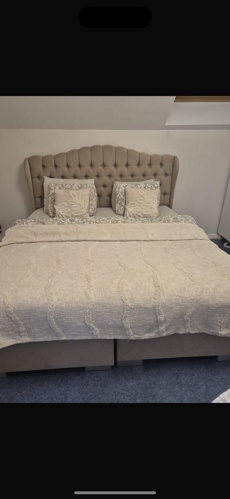 Lit 2 places, Comme neuf, Enlèvement, 180 cm, 200 cm