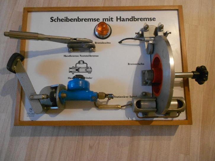 school materiaal "remmen"  de werking, Antiek en Kunst, Curiosa en Brocante, Ophalen