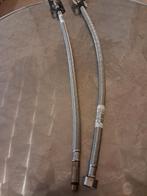 Deux(2)Flexibles robinet évier vers rob.Schell:Neufs 50cm3/8, Enlèvement, Neuf, Inox, Robinet