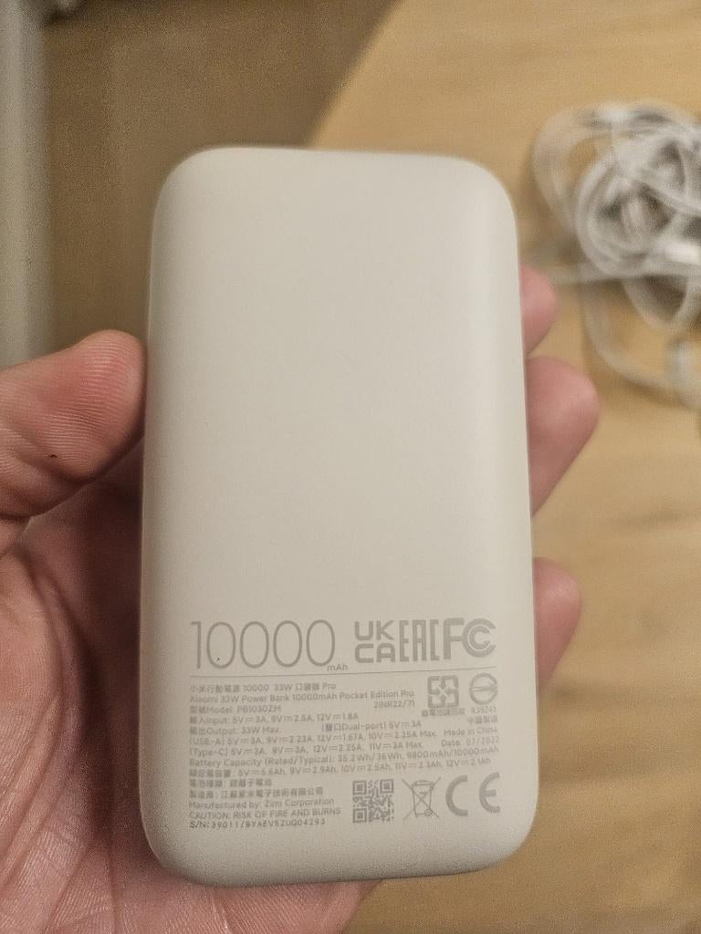 Xiaomi Pocket Edition Pro powerbank  33 W en 10000 mAh, Ophalen of Verzenden, Nieuw, Xiaomi