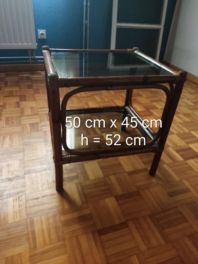 2 vintage rotan tafeltjes, Ophalen