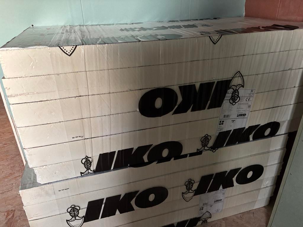 Pur platen iko 80mm, Doe-het-zelf en Bouw, Ophalen, Dakisolatie, 10 tot 15 m², Nieuw