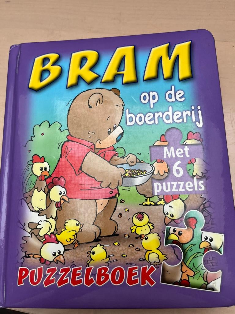 Voorlees -en puzzelboek: Bram op de boerderij, Ophalen, Zo goed als nieuw, 2 tot 3 jaar