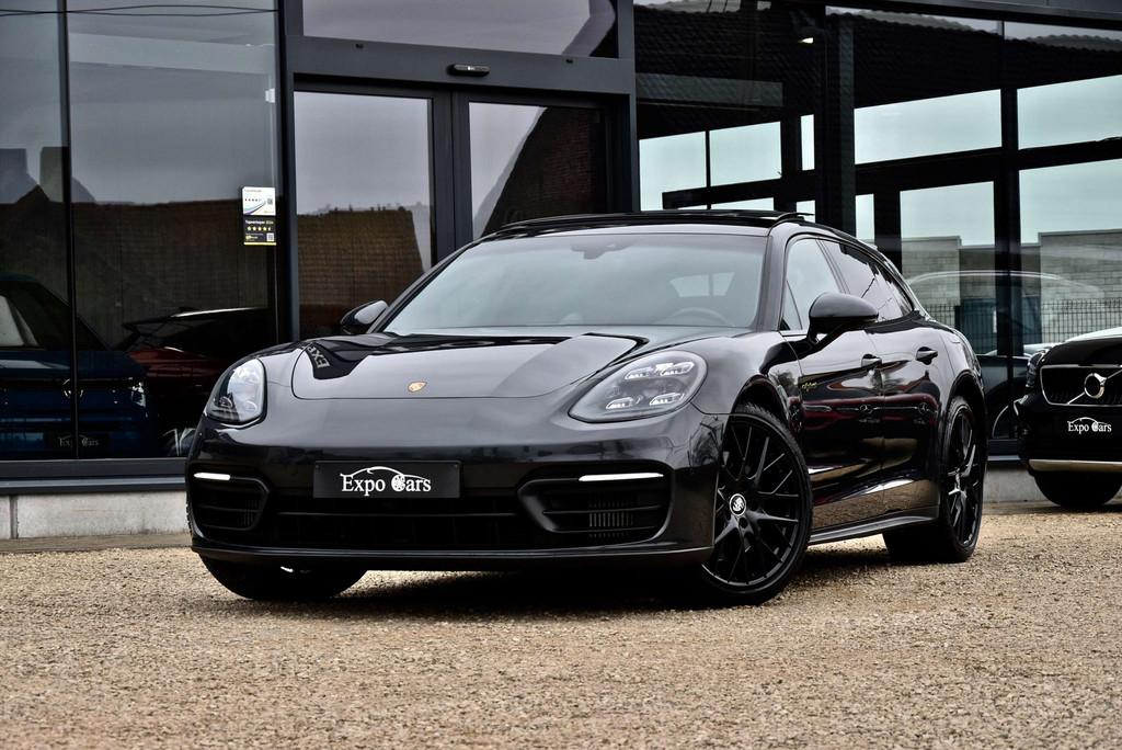 Porsche Panamera 4 e-Hybrid 2.9 V6 Bi-Turbo PHEV BLACK Edit, Auto's, 4 zetels, Gebruikt, Euro 6, Leder