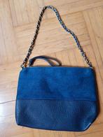 blauwe handtas, Handtassen en Accessoires, Tassen | Damestassen, Ophalen of Verzenden, Zo goed als nieuw, Blauw, Handtas