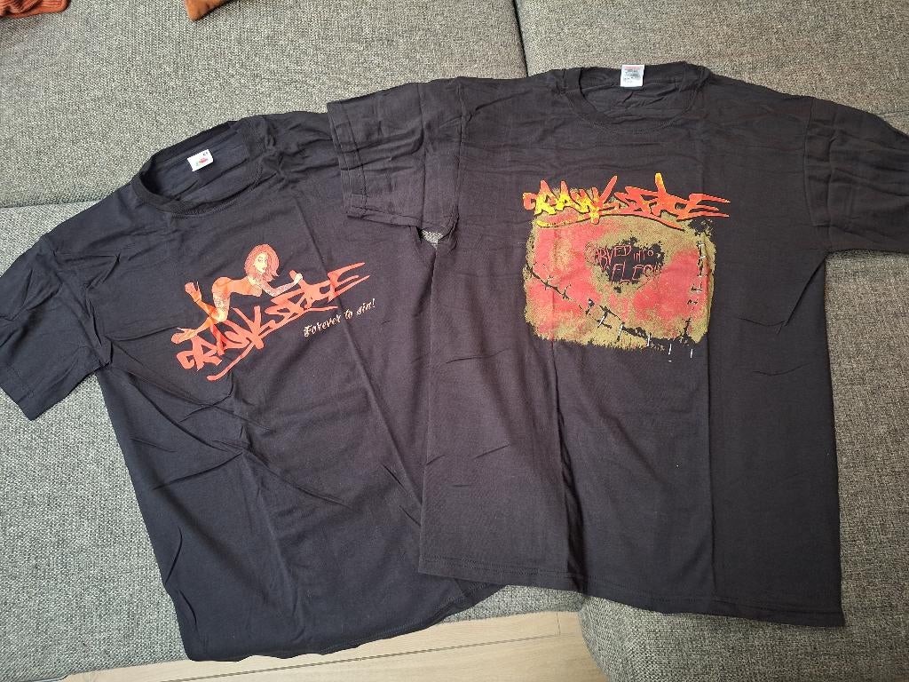 T-shirt Crawlspace, Kleding | Heren, T-shirts, Maat 48/50 (M), Zwart, Ophalen of Verzenden, Zo goed als nieuw