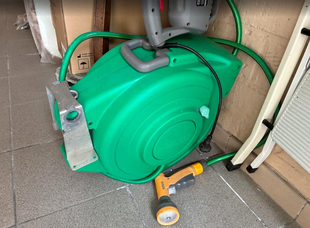 Hozelock wandwaterslang Box, Enlèvement, Comme neuf, Tuyau d'arrosage