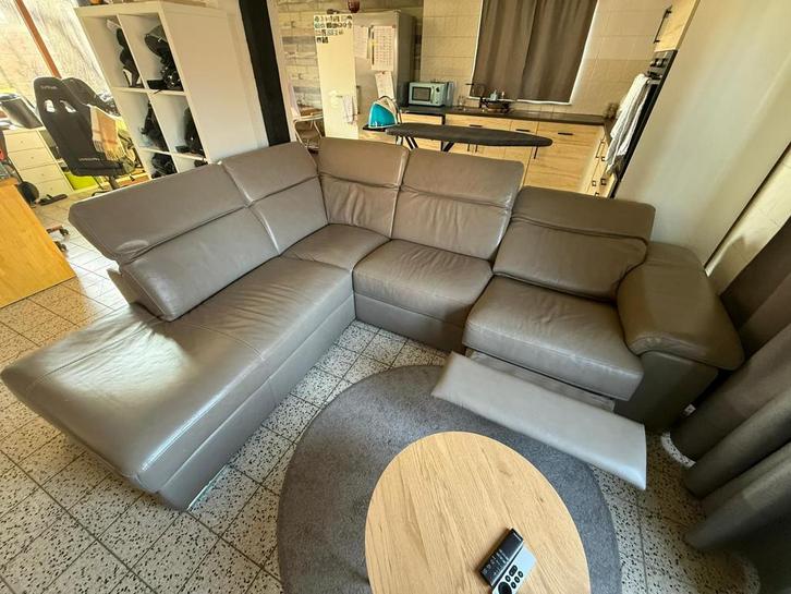 Chateau D’ax zetel - 280x220cm - Relax - Echt leder, Maison & Meubles, Canapés | Coins salons complets, Comme neuf, Cuir, Enlèvement