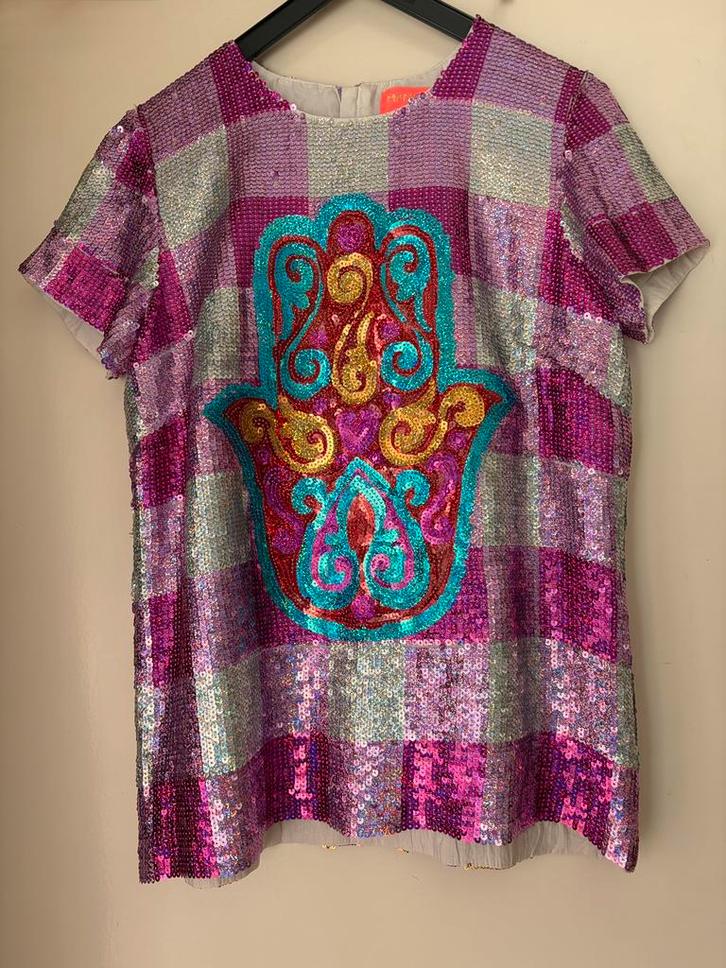 T-shirt Manoush style bohème M  main de Fatima & sequins –, Vêtements | Femmes, T-shirts, Comme neuf, Rose, Enlèvement ou Envoi