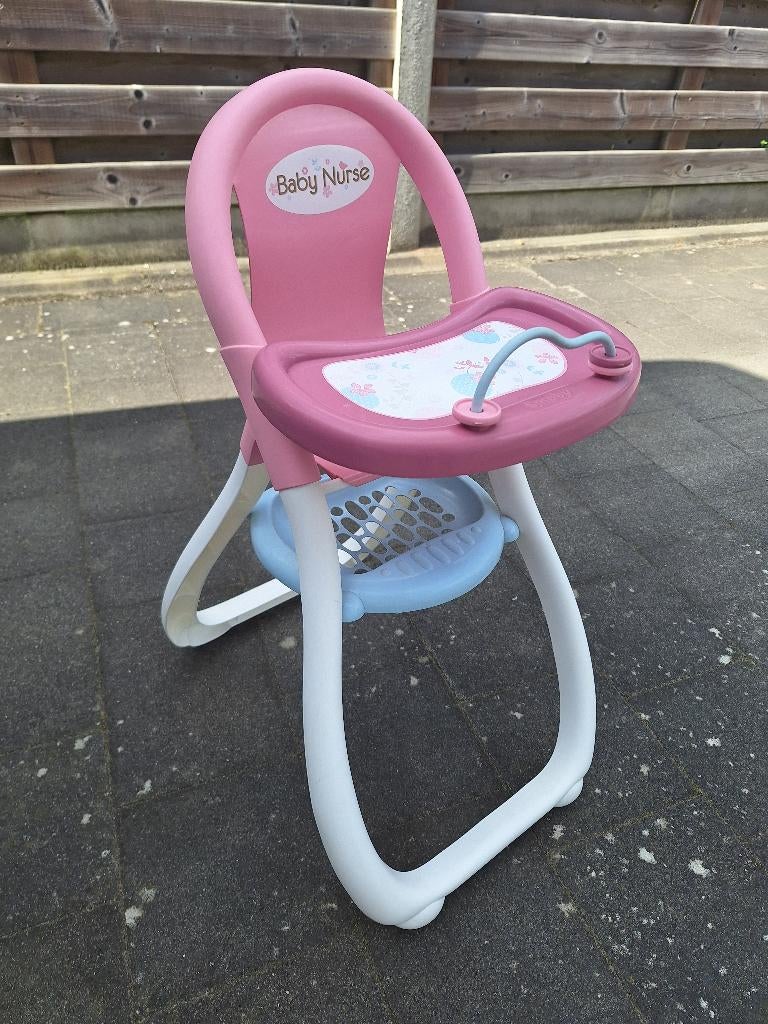 Eetstoeltje pop (Smoby), Kinderen en Baby's, Speelgoed | Poppen, Ophalen, Gebruikt, Babypop