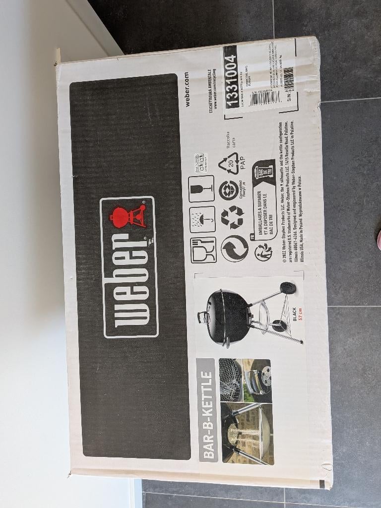 Bouilloire Bar-B pour barbecue au charbon Weber 57 cm, Jardin & Terrasse, Enlèvement, Neuf, Weber