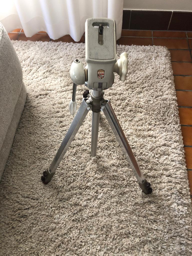 Linhof vintage statief + balhoofd, Ophalen, Driepoot, Met balhoofd