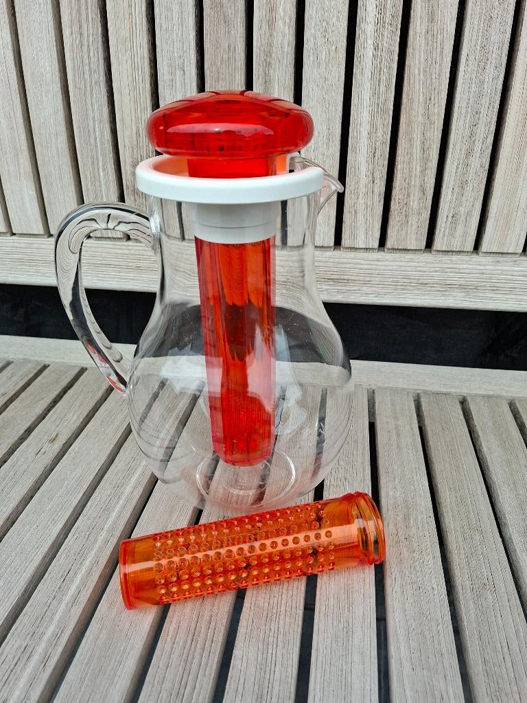 Water-of theekan in plastiek, Flessenkoeler, Ophalen, Gebruikt, Kunststof