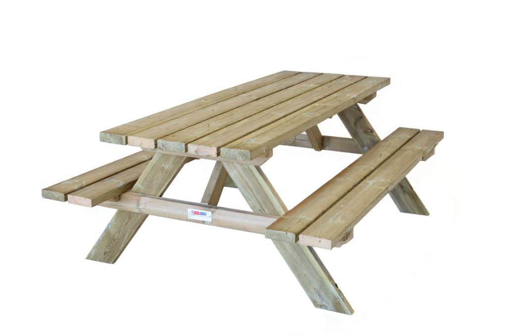Tuinhout | Speeltoestellen | Schuttingen | Picknicktafels, Jardin & Terrasse, Tables de pique-nique, Neuf, Rectangulaire, Bois