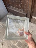 Glasdallen wolkwit 19x19x8 cm - 8m2 in totaal, Ophalen, Gebruikt