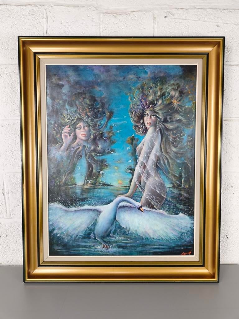 Abstract schilderij Henri Legein, Ophalen