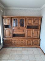 Massief eikenhouten kledingkast en tafel, Ophalen, Gebruikt