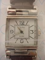 Montre Vintage CMW Zolder - Style "Tank" - NEUVE en Boîte, Enlèvement ou Envoi, Argent, Montre-bracelet, Cuir