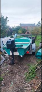 Vend ou échange barque avec moteur, 3 à 6 mètres, Jusqu'à 10 ch, Enlèvement, Utilisé