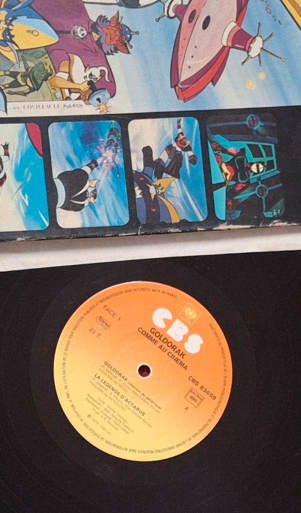 VINYLE 33T GOLDORAK – COMME AU CINÉMA – CBS 1979, CD & DVD, Vinyles | Autres Vinyles, Utilisé, Enlèvement ou Envoi