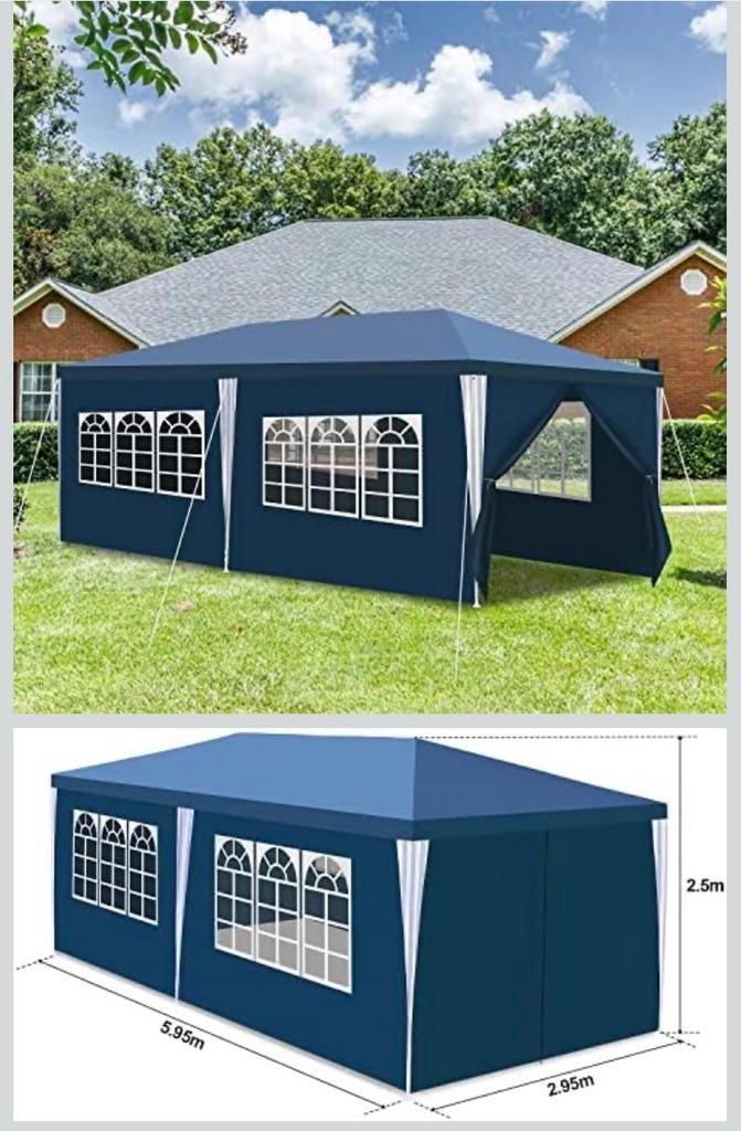 Tonnelle 6m x 3m x 2,5 m neuve emballée., Tuin en Terras, Partytenten, Ophalen, Nieuw, 5 tot 8 meter, Partytent