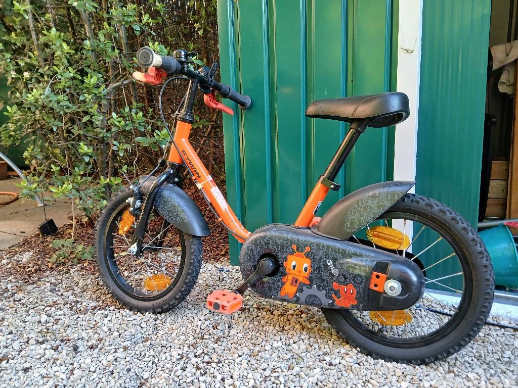 kinderfiets Btwin, Fietsen en Brommers, Ophalen, Velgrem, B-twin, Zijwieltjes