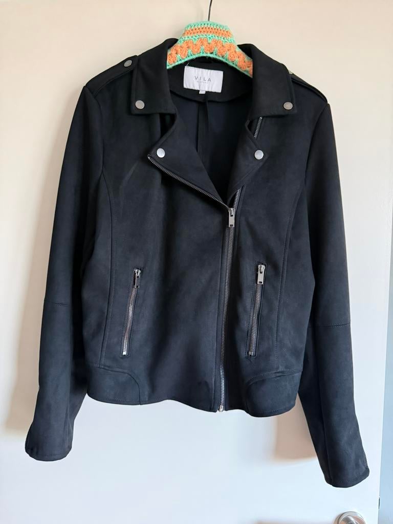 Daim jasje, Ophalen of Verzenden, Zo goed als nieuw, Zwart