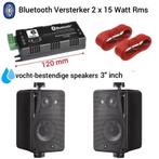 Bluetooth achtergrond muziek systeem 2x 3 inch Zwart [B416BK, Audio, Tv en Foto, Luidsprekerboxen, Overige merken, Nieuw, Ophalen of Verzenden
