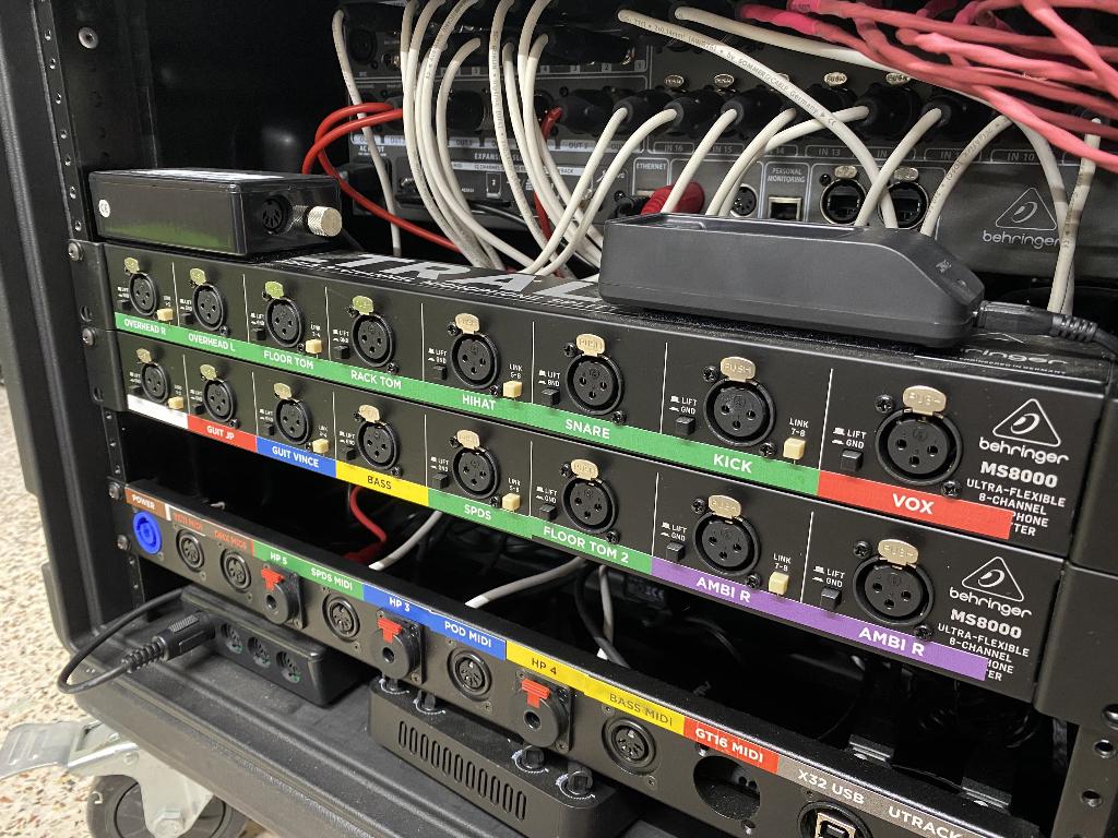 2x Behringer ULTRALINK MS8000 - splitters, Muziek en Instrumenten, Mengpanelen, Zo goed als nieuw, 5 tot 10 kanalen, Ophalen of Verzenden