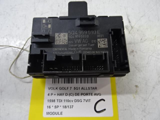 COMPUTER Volkswagen Golf VII (AUA) (5Q4959593E), Auto-onderdelen, Elektronica en Kabels, Volkswagen, Gebruikt