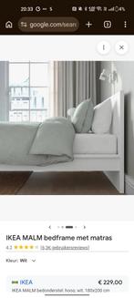 Malm bed wit 160 x 200 incl lattenbodem, Huis en Inrichting, Ophalen, Wit