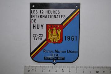 BADGE EMAILLE ROYAL MOTOR UNION LIEGE 12 HEURES DE HUY 61 beschikbaar voor biedingen
