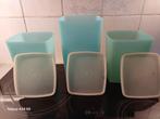 Tupperware bewaardozen, Huis en Inrichting, Keuken | Tupperware, Verzenden, Gebruikt, Blauw, Bus of Trommel