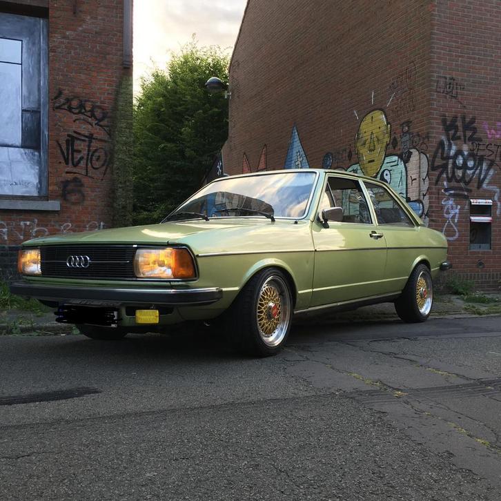 Audi 80s B1 1978 *PROJECT*, Auto's, Audi, Particulier, Benzine, Coupé, 2 deurs, Handgeschakeld, Groen, Stof, Voorwielaandrijving
