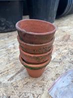 terracotta bloempotten 10,5 x 11 cm, Moins de 25 cm, Rond, Comme neuf, Enlèvement
