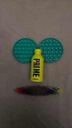 Fidget toys 1 squishy prime flesje en 1 rubikscube souvenier, Ophalen, Nieuw