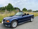 BMW E36 318i Automaat cabrio oldtimer Leder Airco, Automaat, 4 zetels, Achterwielaandrijving, Zwart