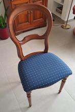 6 gestoffeerde stoelen van 100% massieve kerselaar, Vijf, Zes of meer stoelen, Bruin, Zo goed als nieuw, Hout