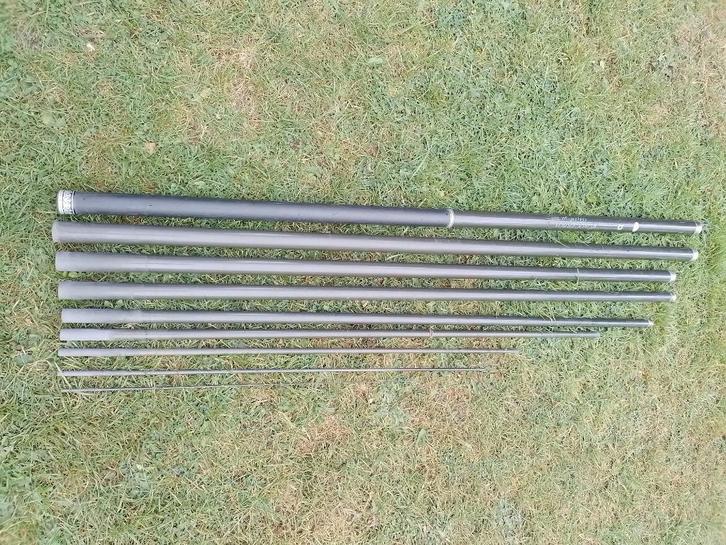 vaste stok vaste hengel Daiwa carbon 9m10 870gr G831M-91, Watersport en Boten, Hengelsport | Witvissen, Gebruikt, Vaste hengel
