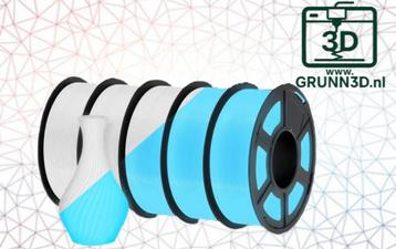 Nieuwe JAYO PLA Glow in the Dark 3D Filament WIT/ BLAUW  beschikbaar voor biedingen