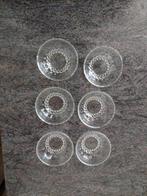 6 kleine glazen kommetjes - diameter 9 cm, Huis en Inrichting, Keuken | Servies, Kom(men), Glas, Overige stijlen, Gebruikt