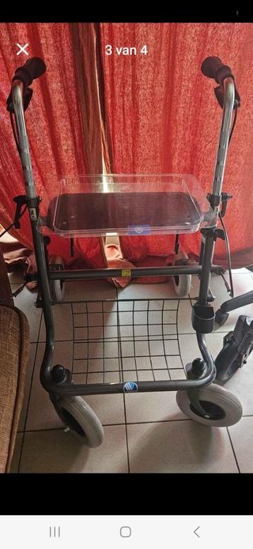 Rolstoel en rolator, staander, Enlèvement, Comme neuf, Fauteuil roulant à pousser
