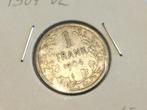 België 1 Frank 1904 Vlaams zilver, Postzegels en Munten, Ophalen of Verzenden, Zilver