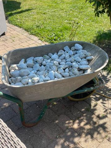 LOT witte keien (sierstenen), Tuin en Terras, Ophalen, Gebruikt, Wit, Kei