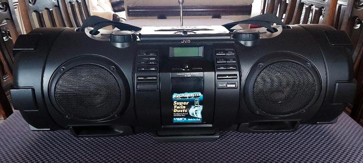 JVC Boombox, TV, Hi-fi & Vidéo, Radios, Comme neuf, Autres types, Avec lecteur de CD, Enlèvement
