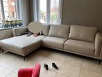 Zetel met longchair (L-vorm), Huis en Inrichting, Zetels | Zetels, Ophalen, Hoekbank, Leer, Leer
